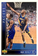 128 Malik Sealy - Indiana Pacers - Carte Upper Deck NBA 1993 - Sonstige & Ohne Zuordnung