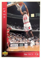 154 Glen Rice - Miami Heat - Carte Upper Deck NBA 1993 - Altri & Non Classificati