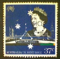 Australia, Scott 1083, Used (o), 1988, Australia-UK Joint Issue, 37cts - Gebruikt