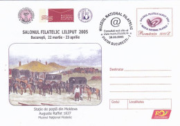 BUCHAREST LILIPUT PHILATELIC EXHIBITION, COVER STATIONERY, ENTIER POSTAL, 2005, ROMANIA - Ganzsachen