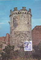 ARCHITECTURE, CASTLES, LUCERA SWABIAN CASTLE, CM, MAXICARD, CARTES MAXIMUM, 1981, ITALY - Schlösser U. Burgen