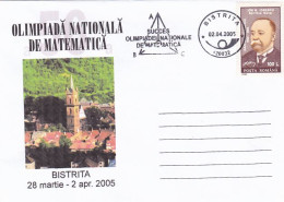SCIENCE, MATHEMATICS, NATIONAL OLYMPICS, BISTRITA, SPECIAL COVER, 2005, ROMANIA - Sonstige & Ohne Zuordnung