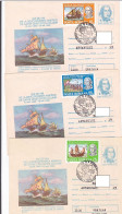 FAMOUS PEOPLE, CRISTOPHER COLUMBUS, AMERICA, SHIP, COVER STATIONERY, ENTIER POSTAL, OBLIT FDC, 3X, 1992, ROMANIA - Cristoforo Colombo