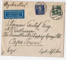 1939 : Brief Von Stockholm Nach Cape Town / Süd Afrika - Covers & Documents