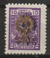 1926 - LITUANIE - N°253 ** MNH FILIGRANE A - COTE = 36 EUR. - Litouwen