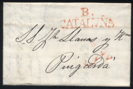 LaC Barcelona B. Cataluna Pour Puigcerda - 01/1835 - ...-1850 Préphilatélie