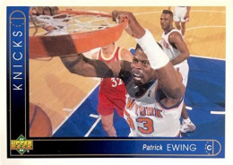 256 Patrick Ewing - New York Knicks - Carte Upper Deck NBA 1993 - Sonstige & Ohne Zuordnung