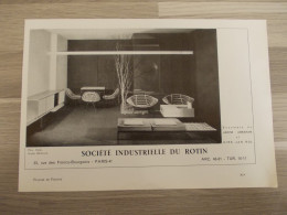 Reclame Advertentie Uit Oud Tijdschrift 1957 - Société Industrielle Du Rotin - Advertising