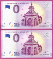 0-Euro ZEAJ 2018-1 # 999- #1000 ! POUHON PIERRE LE GRAND - SPA - Private Proofs / Unofficial