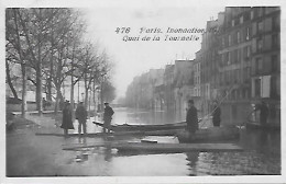 CPA Paris Inondations 1910 Quai De La Tournelle - Paris (05)