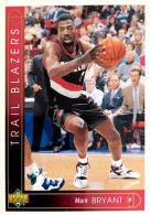 266 Mark Bryant - Portland Trail Blazers - Carte Upper Deck NBA 1993 - Other & Unclassified