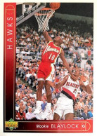 279 Mookie Blaylock - Atlanta Hawks - Carte Upper Deck NBA 1993 - Sonstige & Ohne Zuordnung