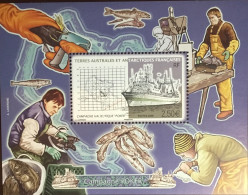 French Antarctic Territory TAAF 2008 POKER Fisheries Program Minisheet MNH - Ungebraucht