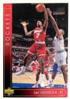 289 Carl Herrera - Houston Rockets - Carte Upper Deck NBA 1993 - Autres & Non Classés