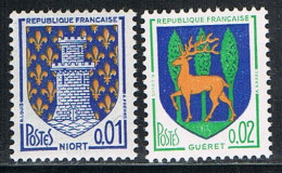 FRANCE : N° 1351A Et 1351B ** (Armoiries : Niort Et Guéret) - PRIX FIXE - - Neufs