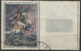 FRANCE : N° 1365 Oblitéré Bord De Feuille ("Officier De Chasseurs De La Garde" De Géricault) - PRIX FIXE - - Used Stamps