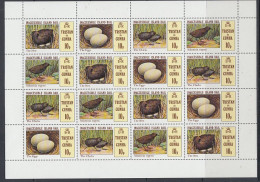 Tristan De Cunha 1981 Inaccessible Island Rail 4v Sheetlet ** Mnh (TDC169) - Tristan Da Cunha