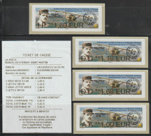 4 Atms, Nabanco, DD 1.16€, IP 1.80€,  AA LR 3 AR, Minimum Bridé DD 1.00€. MARCOPHILEX XLVII Du 14/10/2023 à Epernay. - 2010-... Illustrated Franking Labels