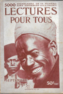 Revue Hachette Bimensuelle Sur La 1ère Guerre Mondiale: Lectures Pour Tous Du 1er Septembre 1915, Tirailleurs Sénégalais - 1900 - 1949