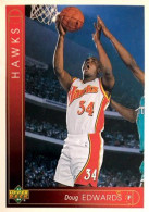 317 Doug Edwards - Atlanta Hawks - Carte Upper Deck NBA 1993 - Sonstige & Ohne Zuordnung