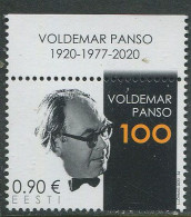 Estonia:Unused Stamp 100 Years From Voldemar Panso Birth, 2020, MNH - Estonia