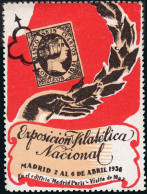 Madrid - Viñetas - 1936 - ** S/Cat - "Exposición Filatélica Nacional - Madrid 1936" - Unused Stamps