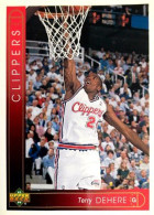 335 Terry Dehere - Los Angeles Clippers - Carte Upper Deck NBA 1993 - Otros & Sin Clasificación