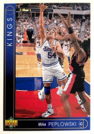 340 Mike Peplowski - Sacramento Kings - Carte Upper Deck NBA 1993 - Altri & Non Classificati