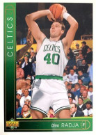 341 Dino Radja - Boston Celtics - Carte Upper Deck NBA 1993 - Sonstige & Ohne Zuordnung