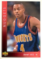 350 Darnell Mee - Denver Nuggets - Carte Upper Deck NBA 1993 - Sonstige & Ohne Zuordnung