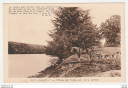 35 PAIMPONT N°2137 Chasse à Courre Etang Des Forges Près De La Cantine Cheval Chiens Meute - Paimpont