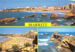 BIARRITZ Vue Generale La Grande Plage Le Rocher De La Vierge 27(scan Recto-verso) MA1819 - Biarritz