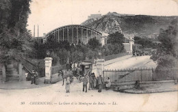 CHERBOURG La Gare Et La Montagne Du Roule 8(scan Recto-verso) MA1815 - Cherbourg