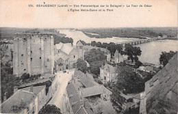 BEAUGENCY Vue Panoramique Sur La Sologne La Tour De Cesar L Eglise Notre Dame Et Le Pont 16(scan Recto-verso) MA1815 - Beaugency