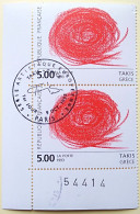 - N° 2834. Paire En Coin De Feuille. Art Contemporain. Oblitéré Premier Jour - - Used Stamps