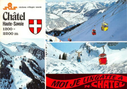 CHATEL Station Village Ski Au Linga Je Lingatte Je Skie Sur Les Pistes Du Linga 23(scan Recto-verso) MA1865 - Châtel