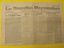 Hebdo Les Nouvelles Mayennaises. Chateau-Gontier Laval. N° 116 Du 29 Décembre 1946. Lhuissier Buffet Siam Waithayakou - Pays De Loire