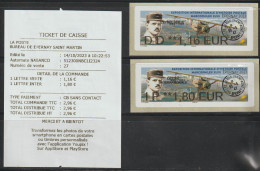 2 Atms, NABANCO, LETTRE VERTE DD1.16€, INTERNATIONALE IP1.80€. Epernay,MARCOPHILEX 2023, Aviateur Pierre- Louis DEULLIN - 2010-... Abgebildete Automatenmarke