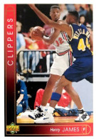 377 Henry James - Los Angeles Clippers - Carte Upper Deck NBA 1993 - Otros & Sin Clasificación