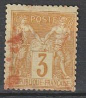 TYPE SAGE N° 86  OBL ROUGE DES IMPRIMES  TB - 1876-1878 Sage (Tipo I)