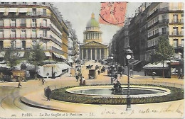 CPA Paris La Rue Soufflot Et Le Panthéon - Arrondissement: 05