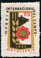 Madrid - Viñetas - 1956 - * S/Cat - "III Feria Internacional Del Campo" - Unused Stamps