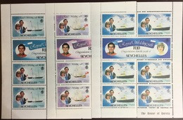 Seychelles 1981 Royal Wedding Sheetlet Set MNH - Seychellen (1976-...)