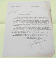 DOCUMENT 1941 WW2 ÉQUIPES DE NETTOYAGE ET SURVEILLANCE DE PANNEAUX INDICATEURS - Documenti