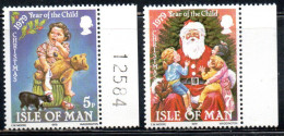 ISOLA DI MAN ISLE OF MAN 1979 CHRISTMAS NATALE NOEL WEIHNACHTEN NAVIDAD COMPLETE SET SERIE COMPLETA MNH - Man (Ile De)