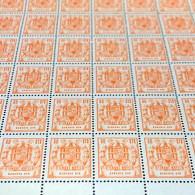 PLIEGO DE TIMBRES MÓVILES 60 Cts. HOJA COMPLETA 100 SELLOS FISCALES NUEVOS (**) POLIZAS - Revenue Stamps