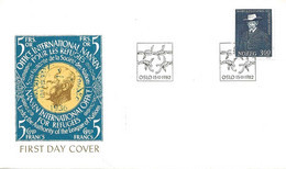 Norway Norge 1982 Nobel Peace Prize Winners 1922., Fritjof Nansen, Polar Reseach, Zoologist, Diplomat Mi 874 FDC - FDC