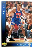 403 P.J. Brown - New Jersey Nets - Carte Upper Deck NBA 1993 - Autres & Non Classés