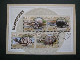 Hippopotamus Flusspferde Hippopotames # Niger 2014 Used S/s #839 Hippo Mammals - Altri & Non Classificati