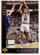 410 Tom Chambers - Utah Jazz - Carte Upper Deck NBA 1993 - Andere & Zonder Classificatie